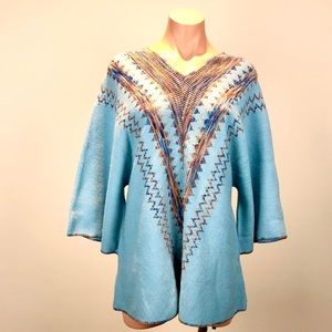 Vintage Cuddle Knit V Neck Swing Sweater